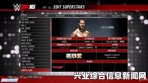 WWE2K16 PC版纯手工打造人物解锁存档 人物存档分享