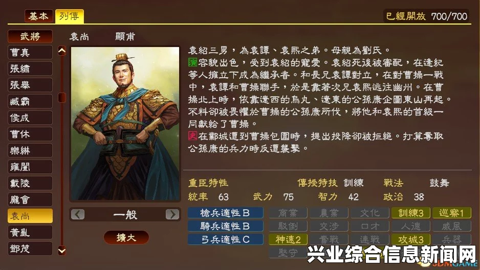 三国志13，非热门武将深度推荐与解析