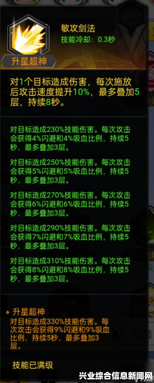 性价比最高的技能推荐