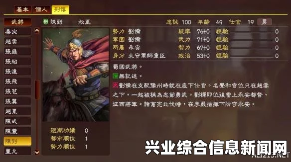 三国志13，新武将补丁详解与三国演义武将登陆指南