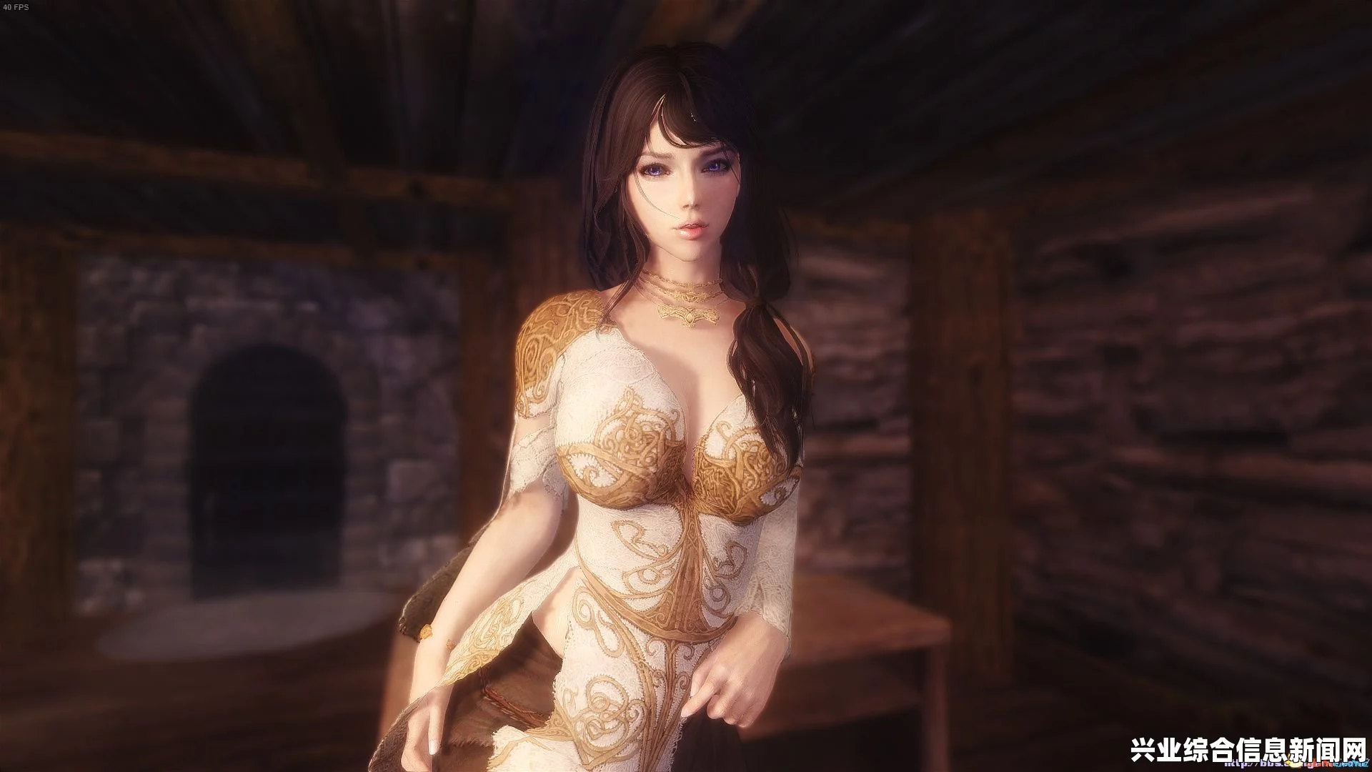 上古卷轴5，第三届龙裔参赛作品—真实白雪美化妹子