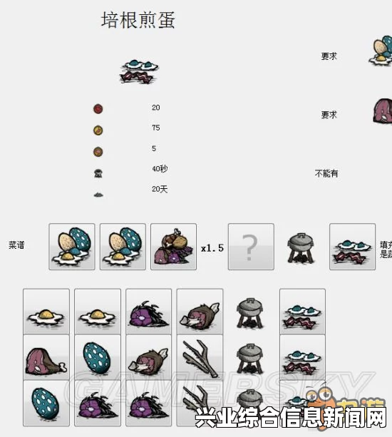 饥荒全食谱属性效果及制作方法详解