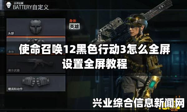 使命召唤12，黑色行动3画面设置指南，提升游戏清晰度