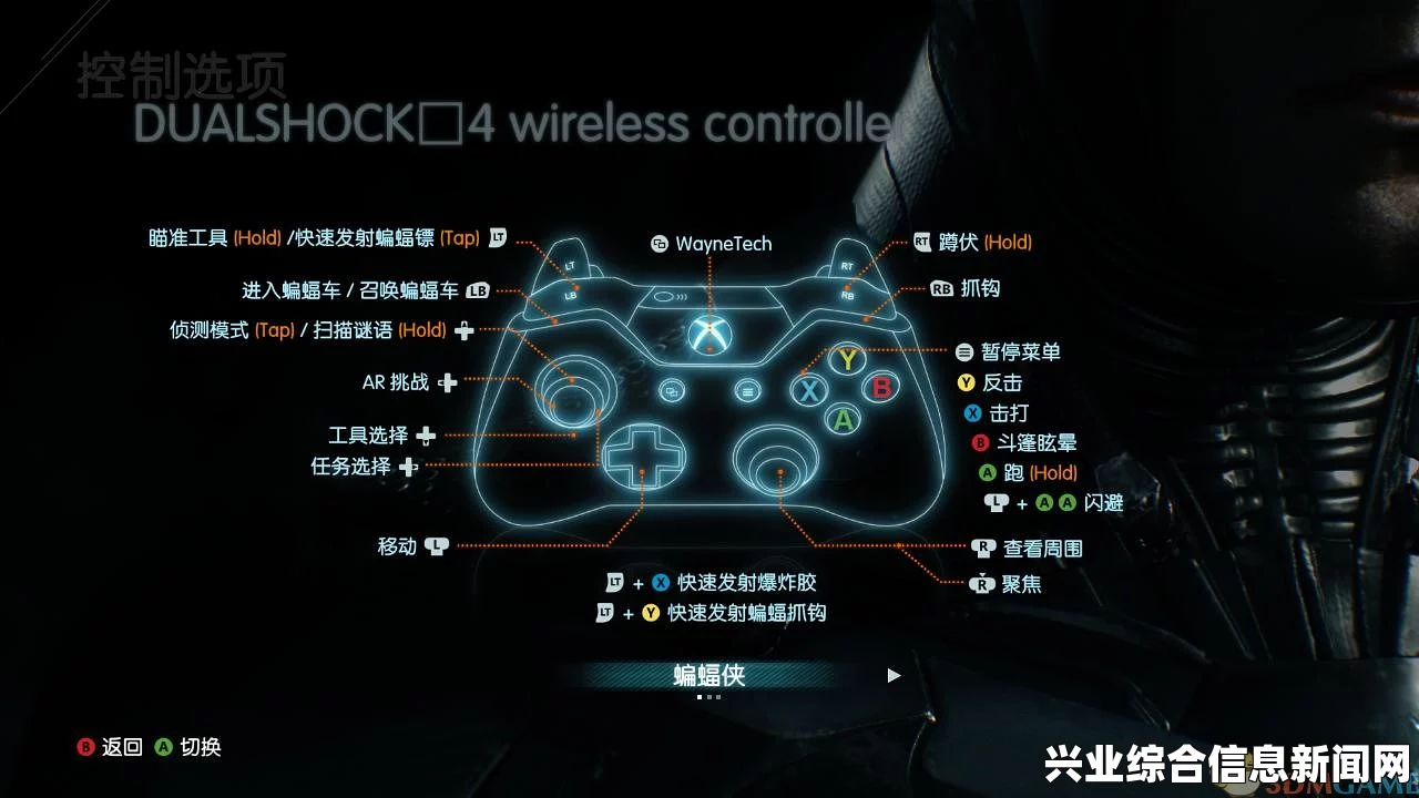 蝙蝠侠，阿卡姆骑士 PC版按键操作教程