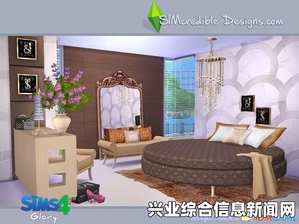 模拟人生4冰酷厨房家具MOD与经典卧室组合圈形床MOD详解