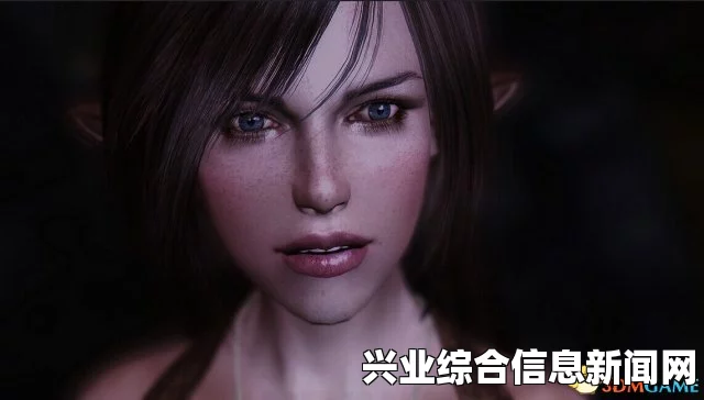 上古卷轴5，龙裔参赛作品——紫瞳完美脸庞少女亮相