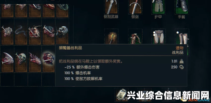 巫师3狂猎，狮鹫战利品终极强化MOD分享与巫师3MOD的使用指南