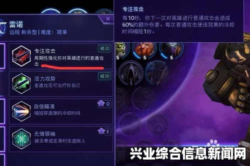 风暴英雄雷诺天赋加点详解，爆发与平A兼备的英雄攻略